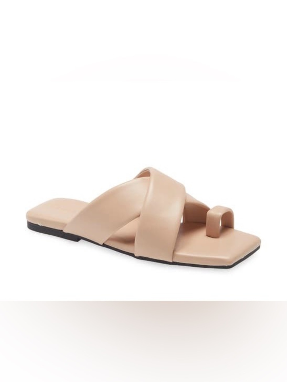 OPEN EDIT Otto Slide Sandal In Beige sz 5.5